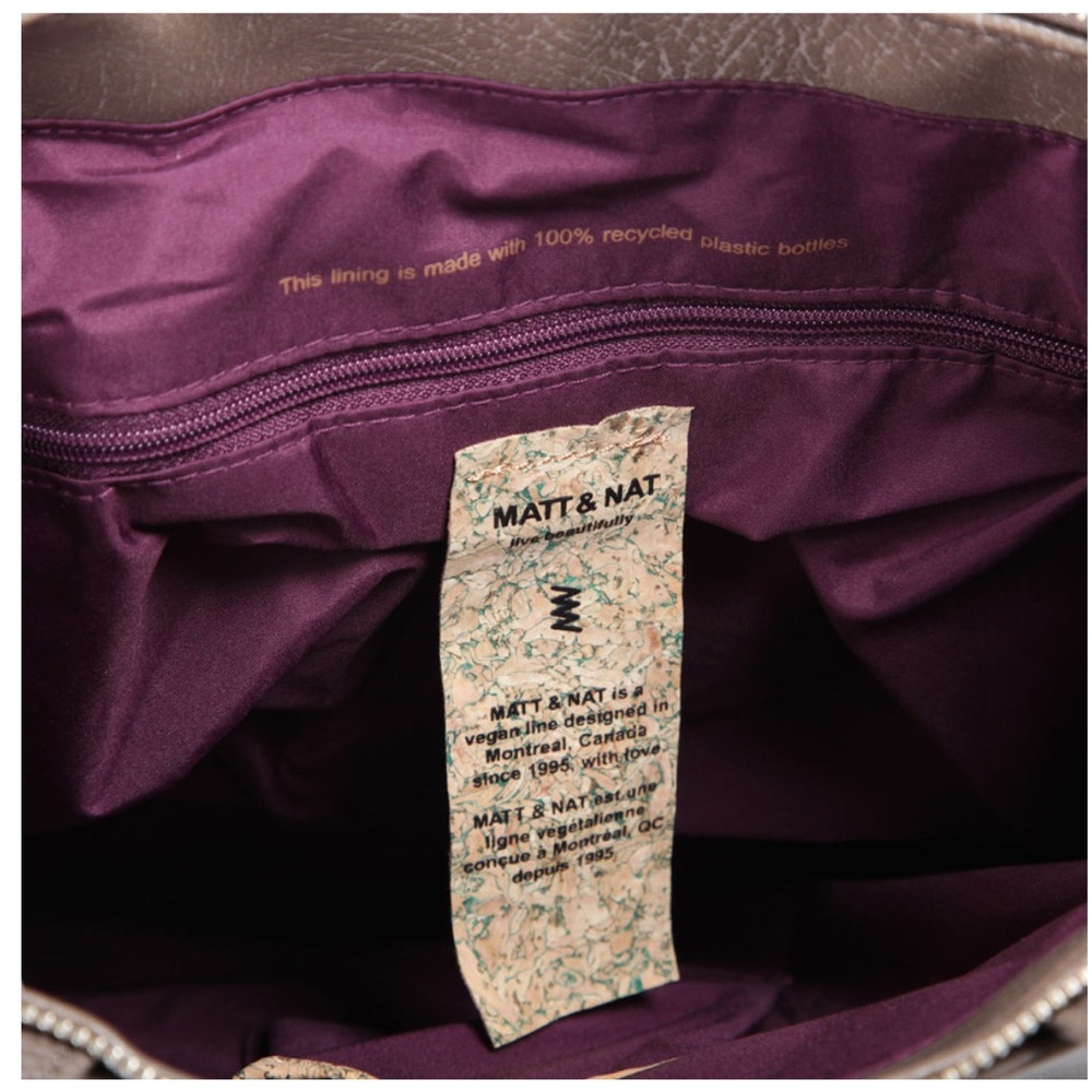 Matt & Nat Epea Tote Bag - Vegan - Taupe Color - Picture 6 of 11